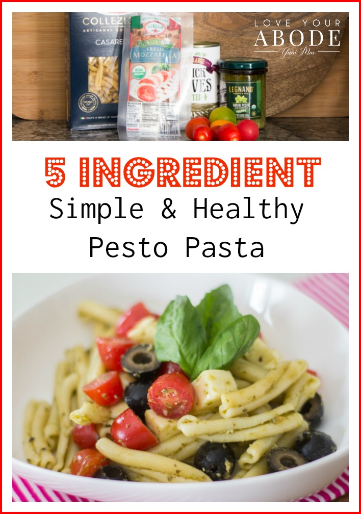 5-Ingredient-Simple-and-Healthy-Pesto-Pasta